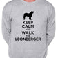 Keep Calm Walk The Leonberger Dog Lovers Sweatshirt