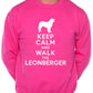 Keep Calm Walk The Leonberger Dog Lovers Sweatshirt