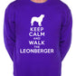 Keep Calm Walk The Leonberger Dog Lovers Sweatshirt