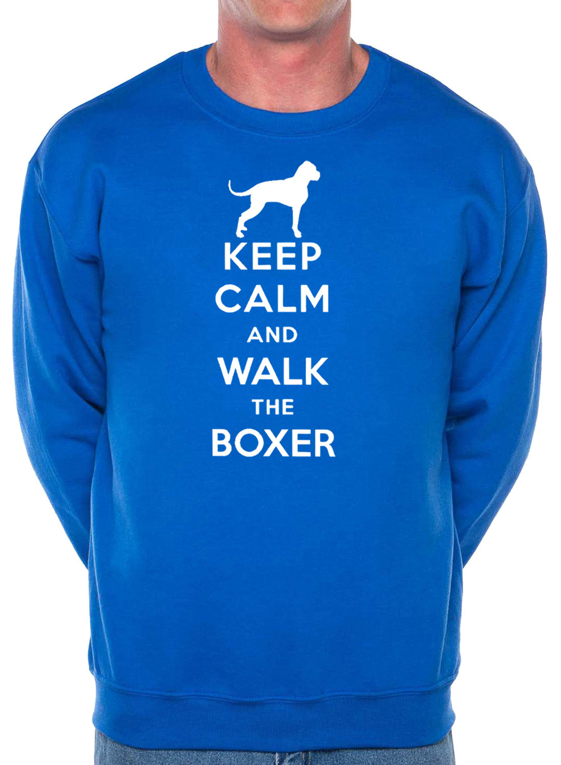 Keep Calm Walk The Boxer Dog Lovers Sweatshirt