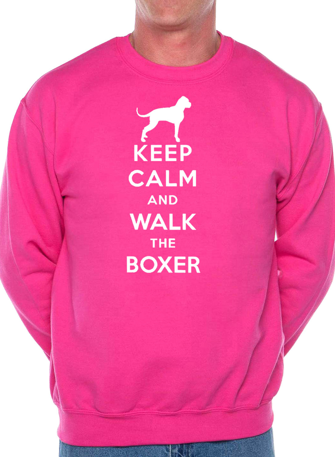 Keep Calm Walk The Boxer Dog Lovers Sweatshirt