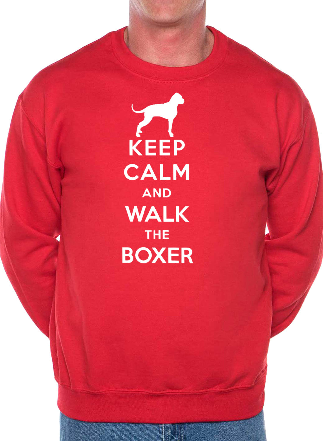 Keep Calm Walk The Boxer Dog Lovers Sweatshirt