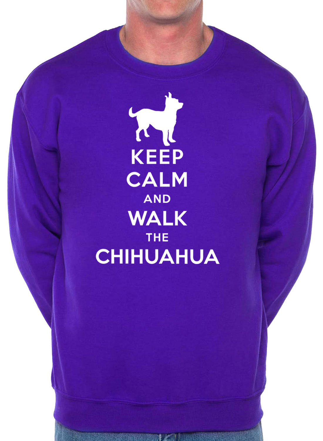 Keep Calm Walk The Chihuahua Dog Lovers Sweatshirt