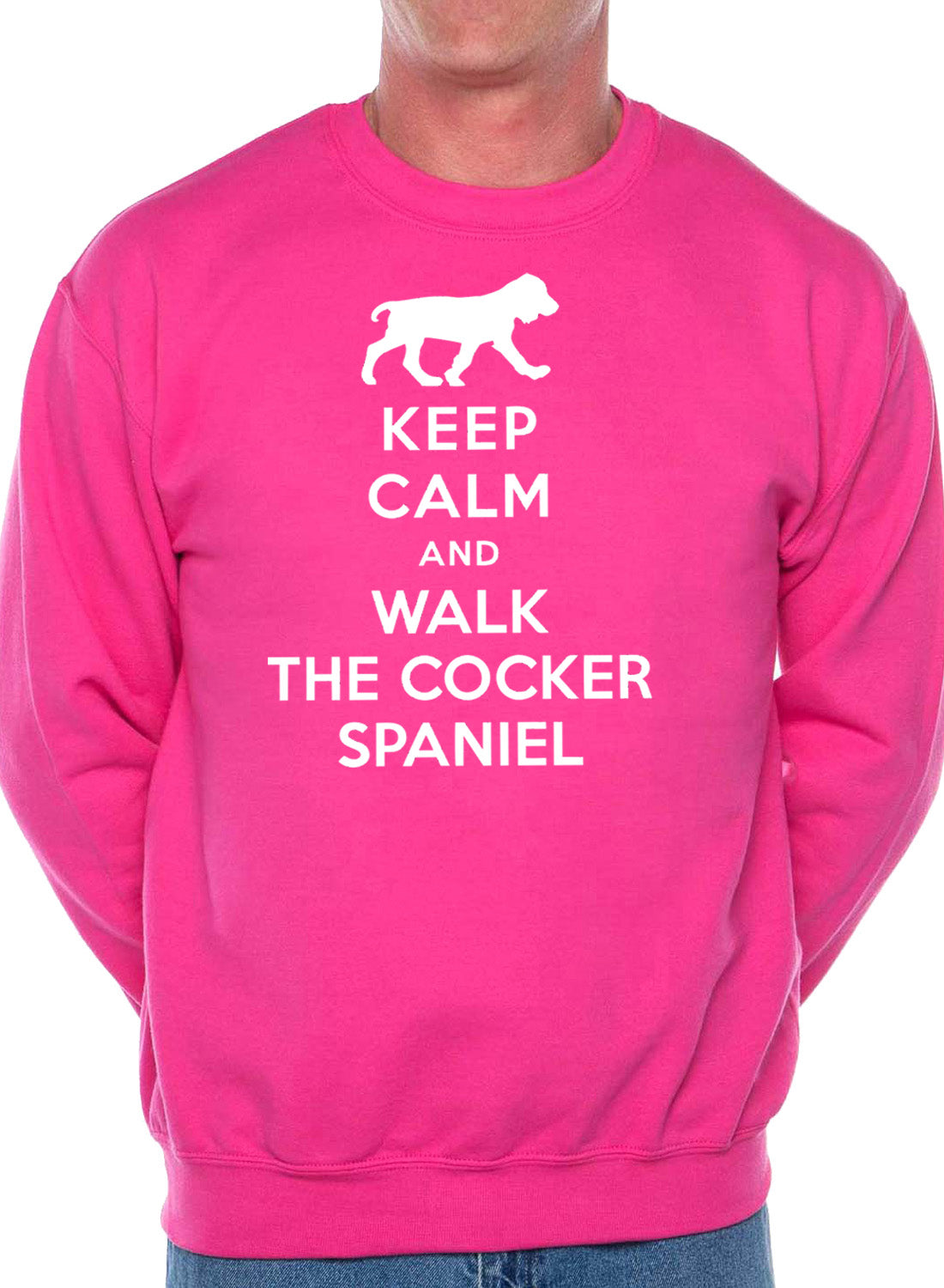 Keep Calm Walk The Cocker Spaniel Dog Lovers Sweatshirt
