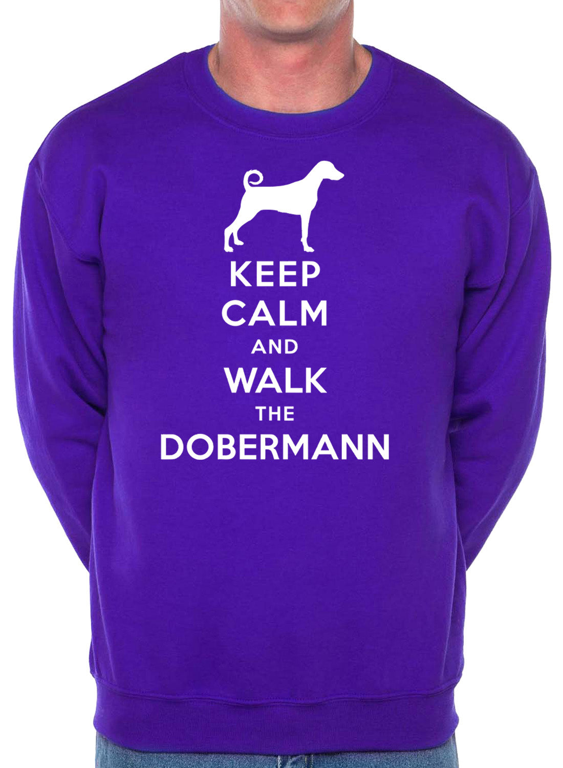 Keep Calm Walk The Doberman Dog Lovers Sweatshirt