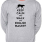 Keep Calm Walk The English Mastiff Dog Lovers Sweatshirt