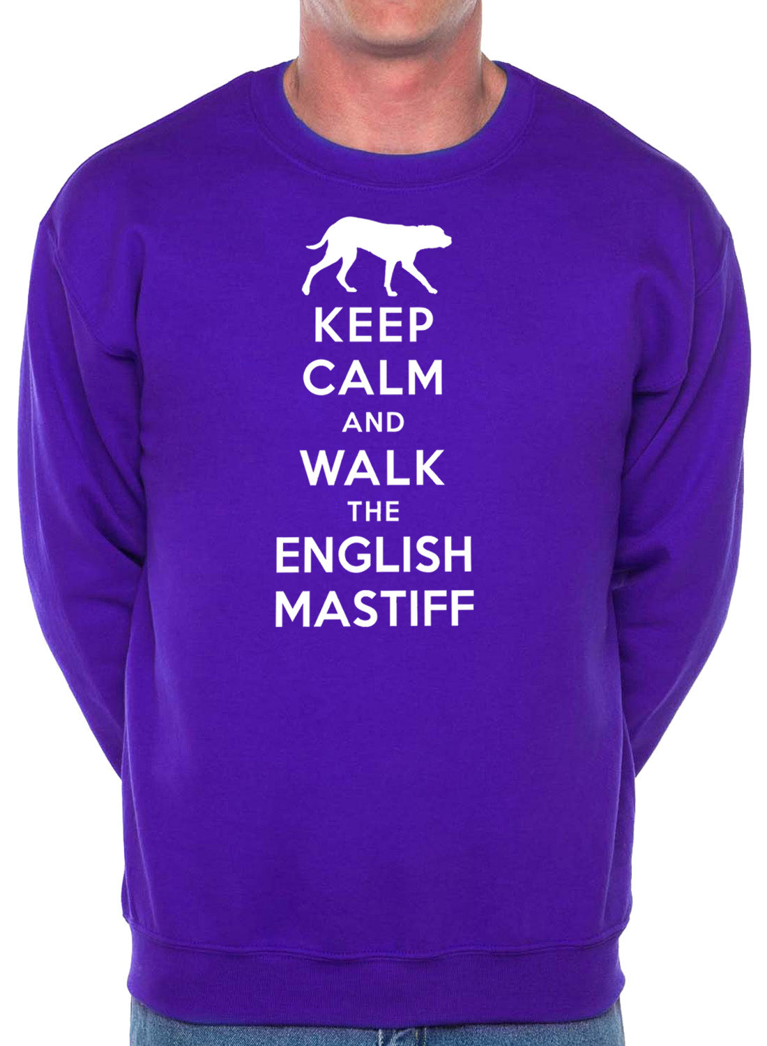 Keep Calm Walk The English Mastiff Dog Lovers Sweatshirt