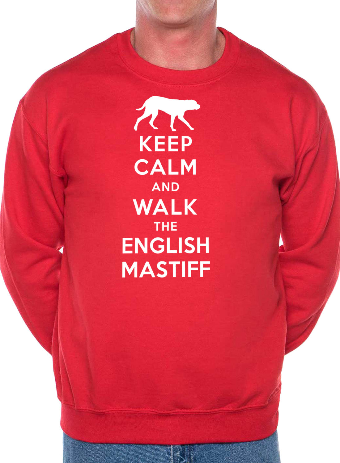 Keep Calm Walk The English Mastiff Dog Lovers Sweatshirt