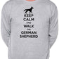 Keep Calm Walk The German Shepherd Dog Lovers Sweatshirt