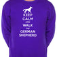 Keep Calm Walk The German Shepherd Dog Lovers Sweatshirt