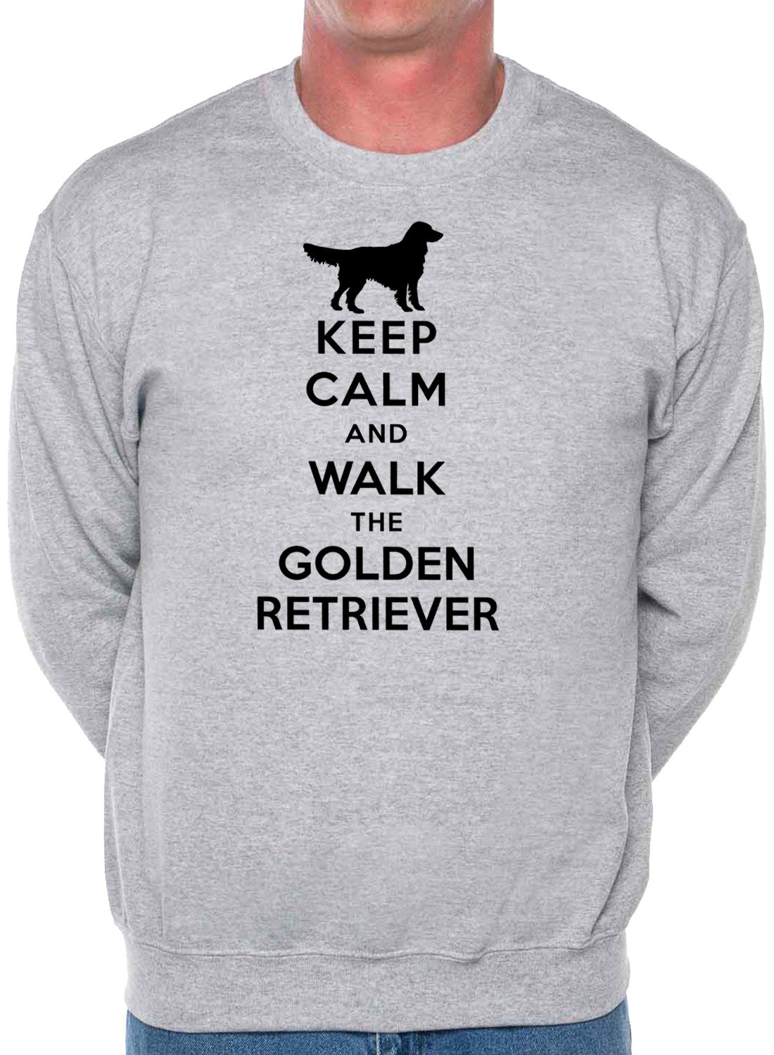 Keep Calm Walk The Golden Retriever Dog Lovers Sweatshirt