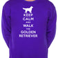 Keep Calm Walk The Golden Retriever Dog Lovers Sweatshirt