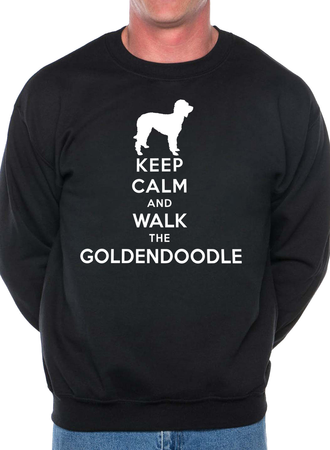 Keep Calm Walk The Goldendoodle Dog Lovers Sweatshirt