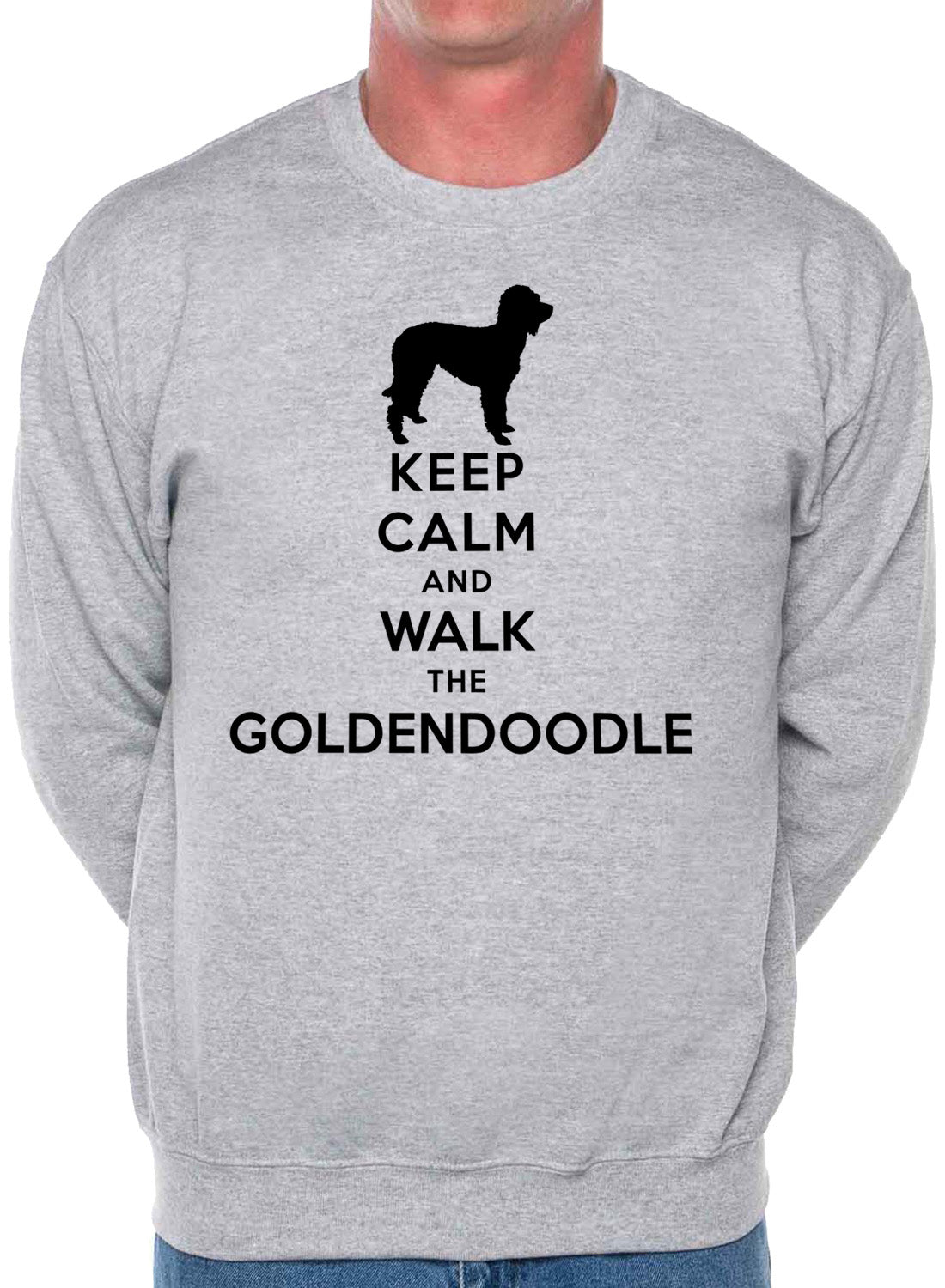 Keep Calm Walk The Goldendoodle Dog Lovers Sweatshirt