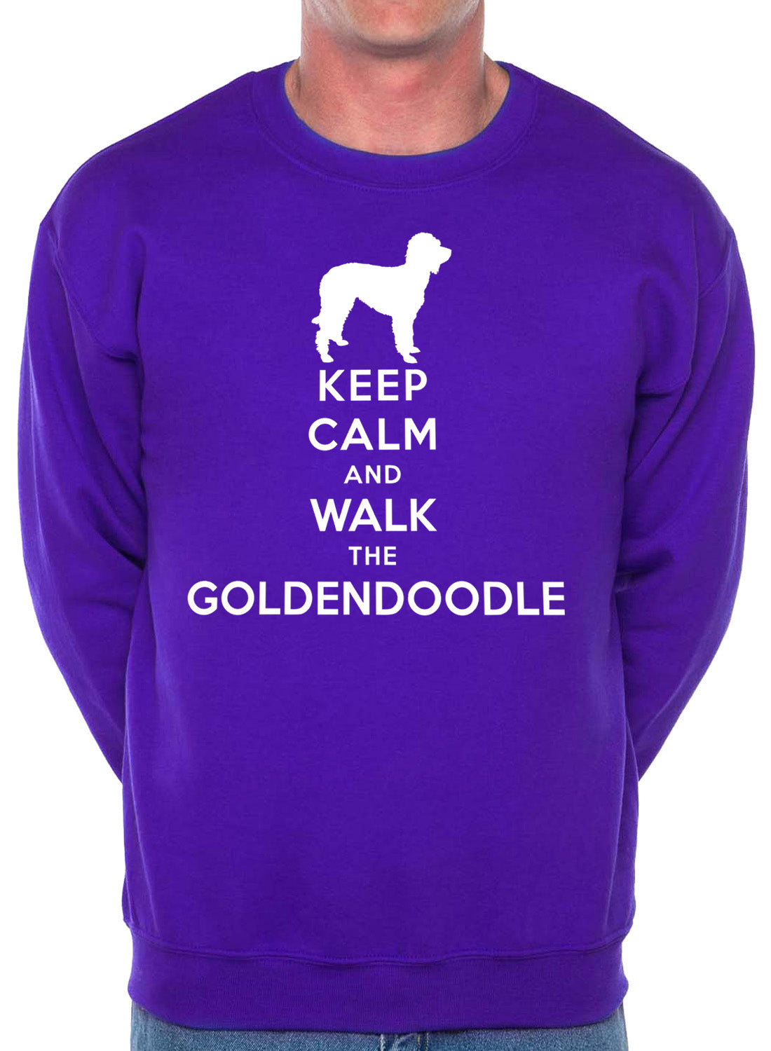 Keep Calm Walk The Goldendoodle Dog Lovers Sweatshirt