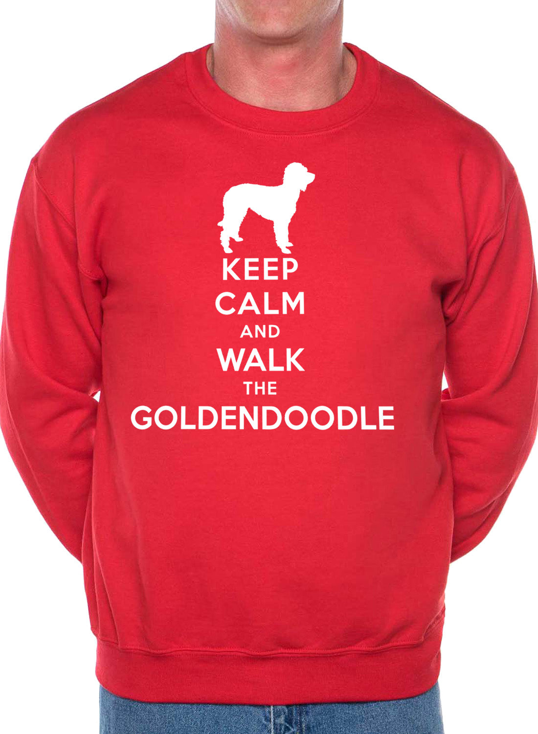 Keep Calm Walk The Goldendoodle Dog Lovers Sweatshirt