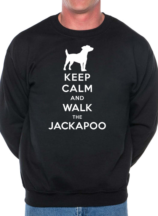 Keep Calm Walk The Jackapoo Dog Lovers Sweatshirt