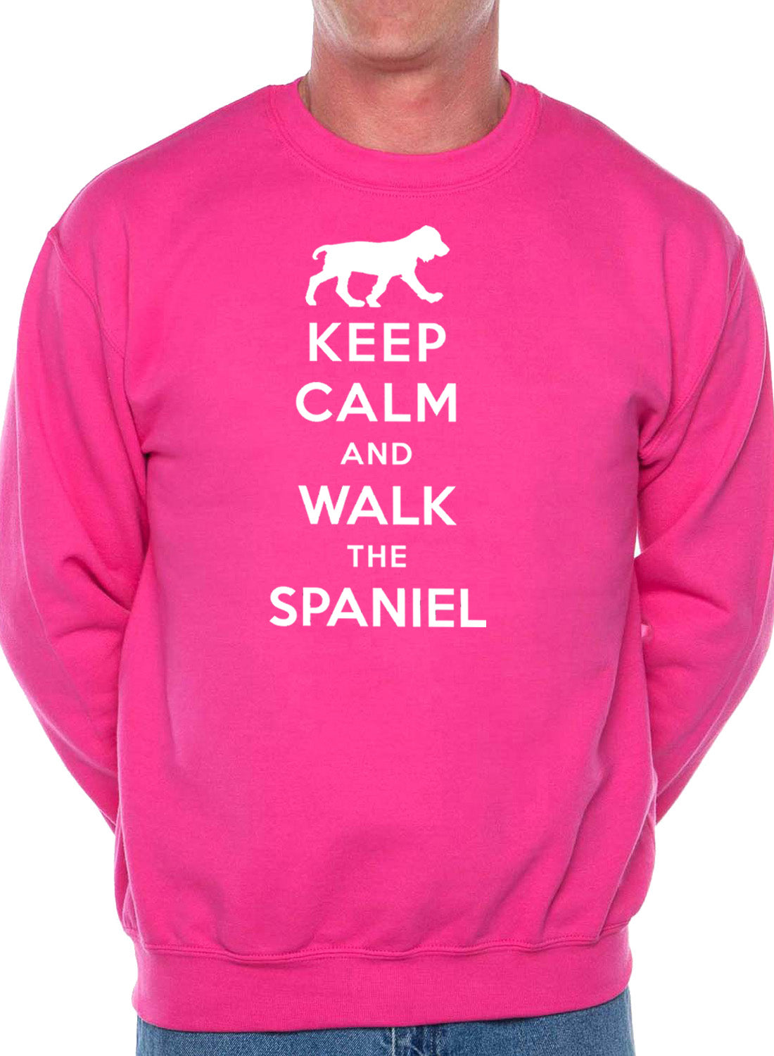 Keep Calm Walk The Spaniel Dog Lovers Sweatshirt