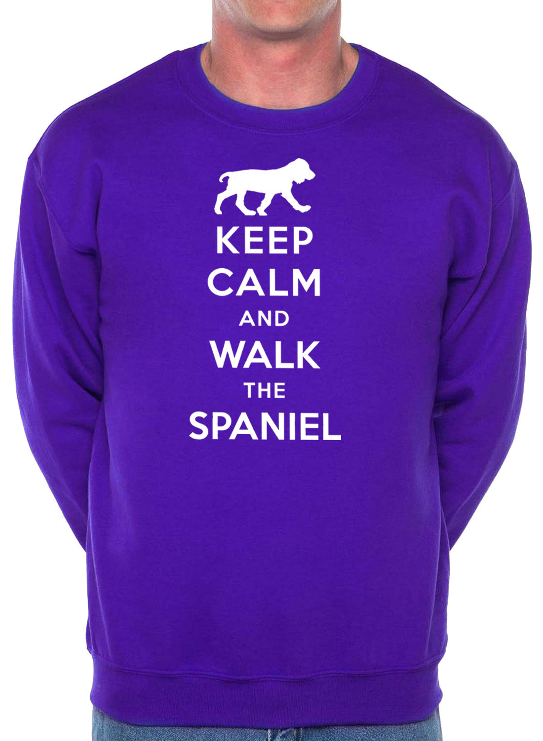 Keep Calm Walk The Spaniel Dog Lovers Sweatshirt