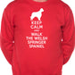 Keep Calm Walk Welsh Springer Spaniel Dog Lovers Sweatshirt