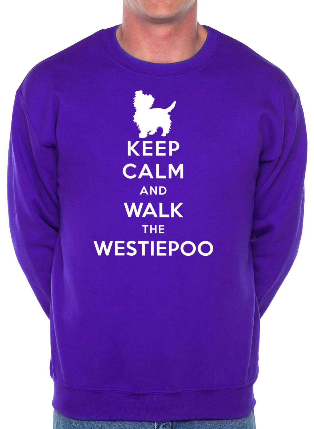 Keep Calm Walk The Westiepoo Dog Lovers Sweatshirt