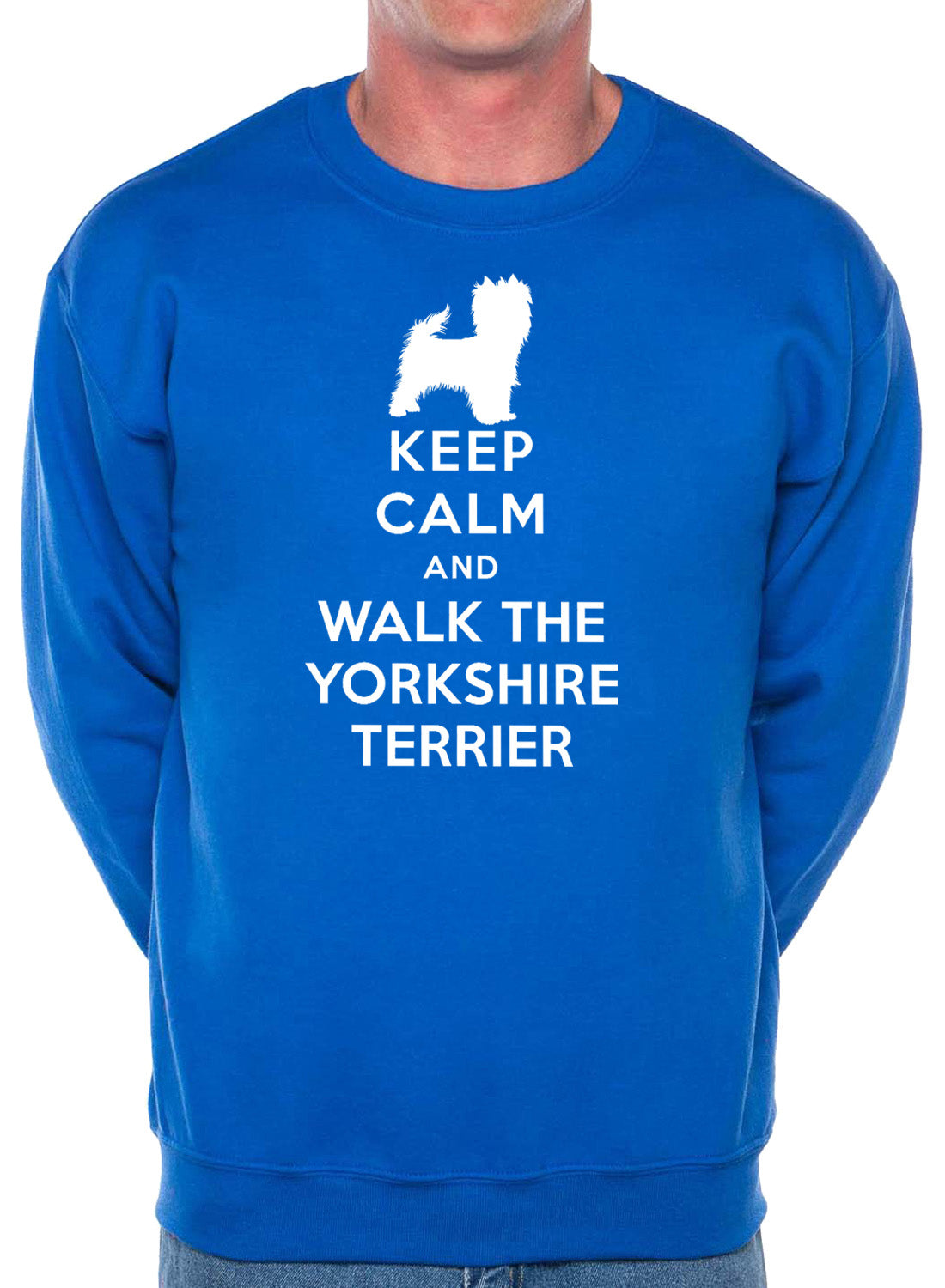 Keep Calm Walk The Yorkshire Terrier Dog Lovers Sweatshirt