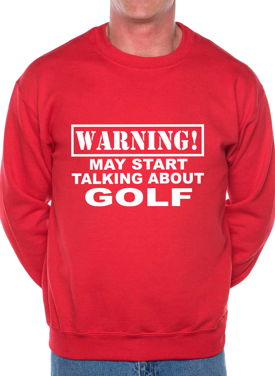 Warning May Talk About Golf Golfing Ryder Cup Sweatshirt