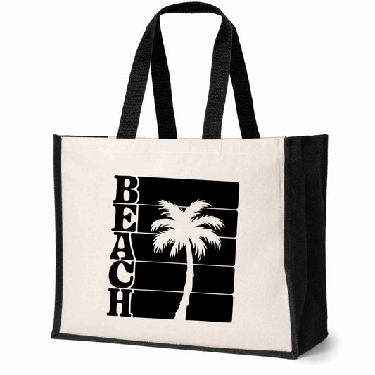 Beach Tote Bag Perfect For Holiday Travel Bag Ladies Canvas Shopper