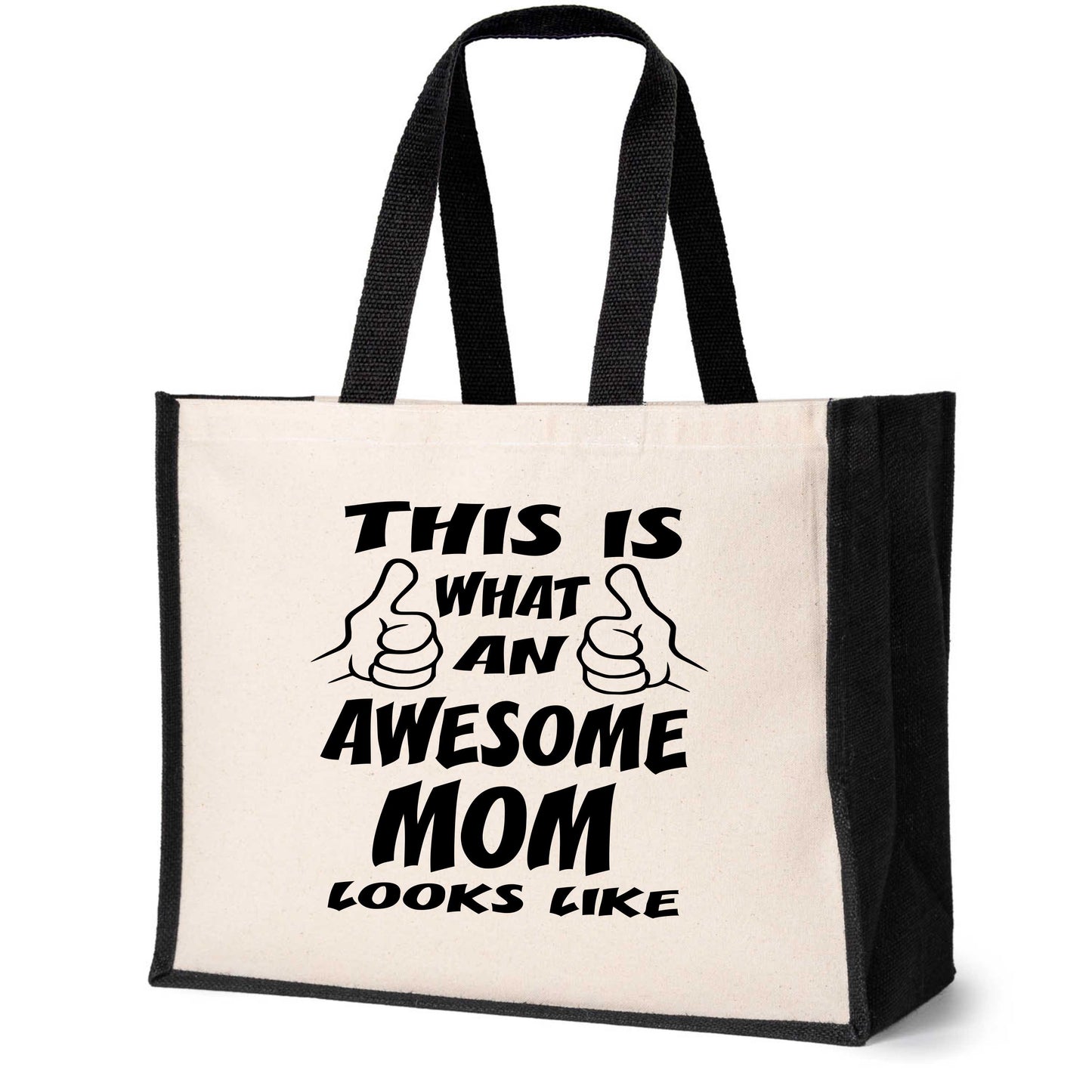 This Is What Awesome Mom Tote Bag Mothers Day Ladies Canvas Shopper