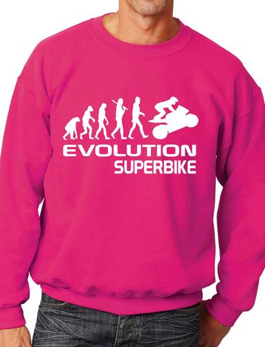 Evolution Of A Superbike Motorbike Funny Adult Sweatshirt