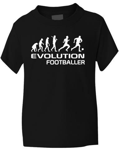 Evolution Of A Footballer Childrens T-Shirt