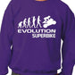 Evolution Of A Superbike Motorbike Funny Adult Sweatshirt