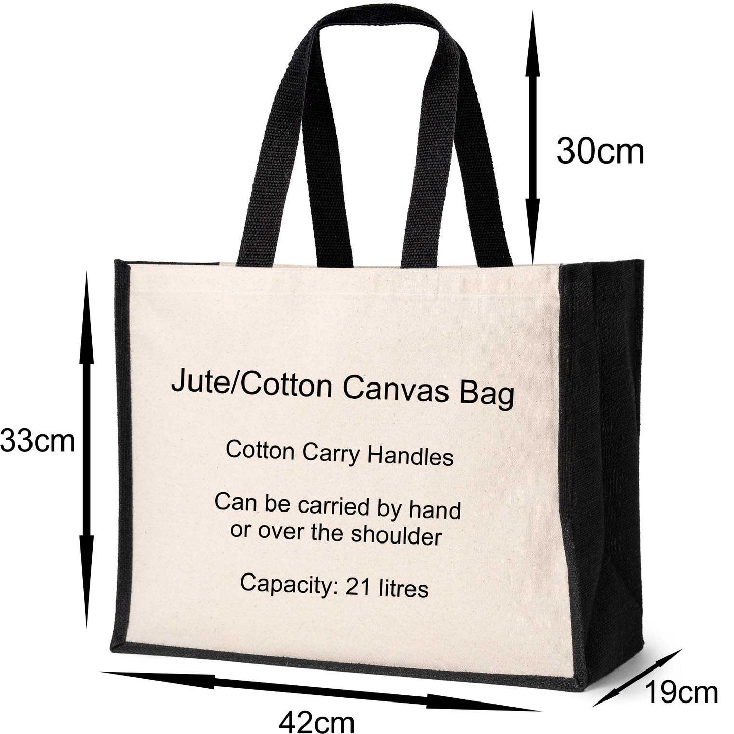 Personalised Garden Centre Tote Bag Company  Business Name Ladies Canvas Shopper