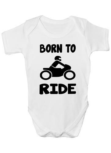Born To Ride Motorbike Baby Onesie Vest