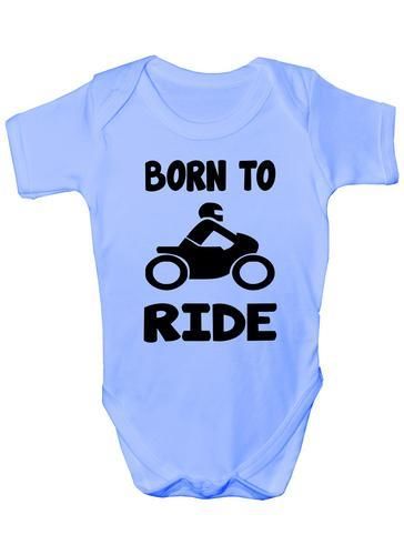 Born To Ride Motorbike Baby Onesie Vest