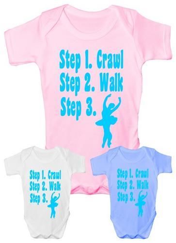 Steps To a Ballerina Ballet Baby Onesie Vest