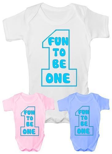 Fun To Be One 1st Birthday Baby Onesie Vest