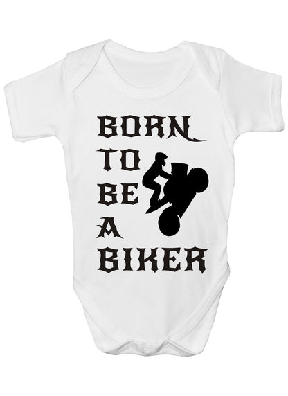 Born To Be A Biker Motorbike Baby Onesie Vest