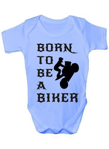 Born To Be A Biker Motorbike Baby Onesie Vest