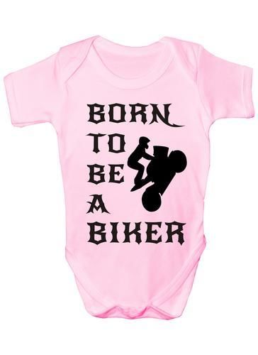 Born To Be A Biker Motorbike Baby Onesie Vest