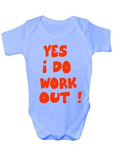 Yes I Work Out Baby Onesie Vest