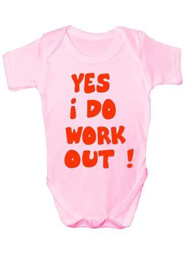 Yes I Work Out Baby Onesie Vest