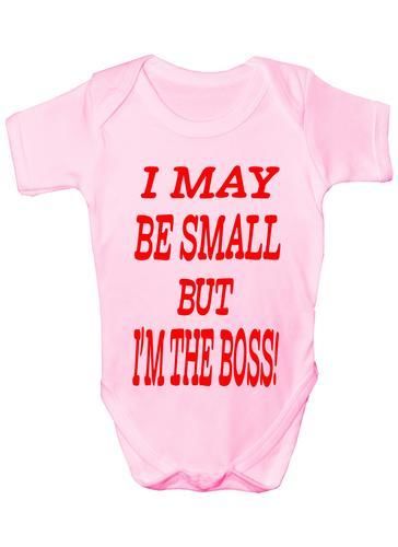 I May Be Small But I'm The Boss Baby Onesie Vest