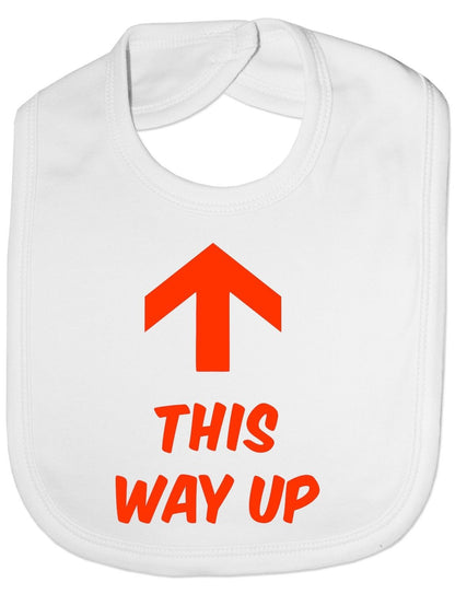 This Way Up Baby Bib