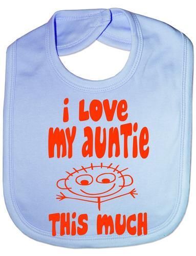 I Love My Auntie This Much Baby Bib