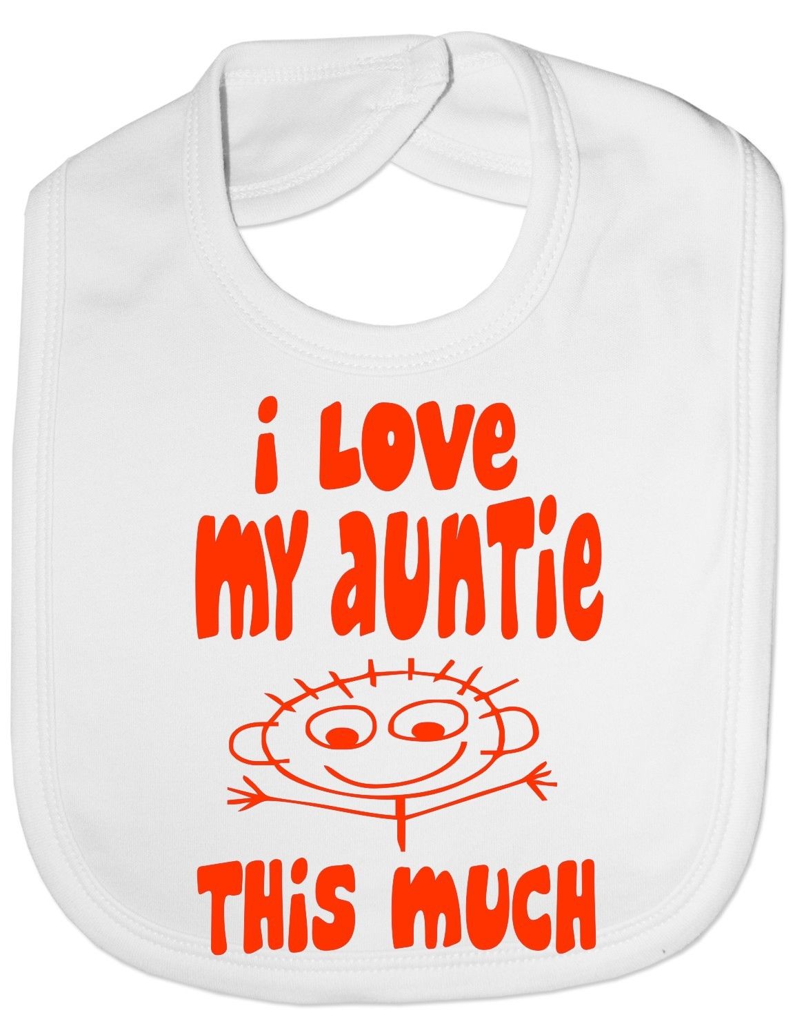 I Love My Auntie This Much Baby Bib