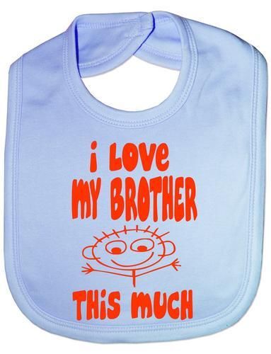 I Love My Brother This Much Baby Bib