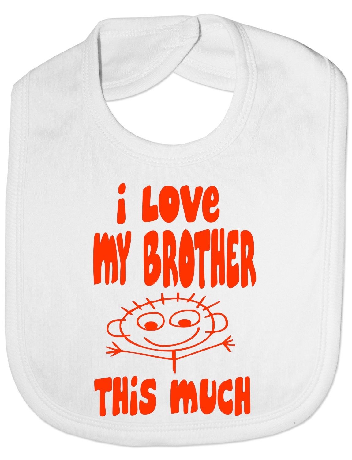 I Love My Brother This Much Baby Bib