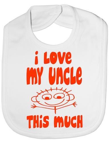 I Love My Uncle This Much Baby Bib