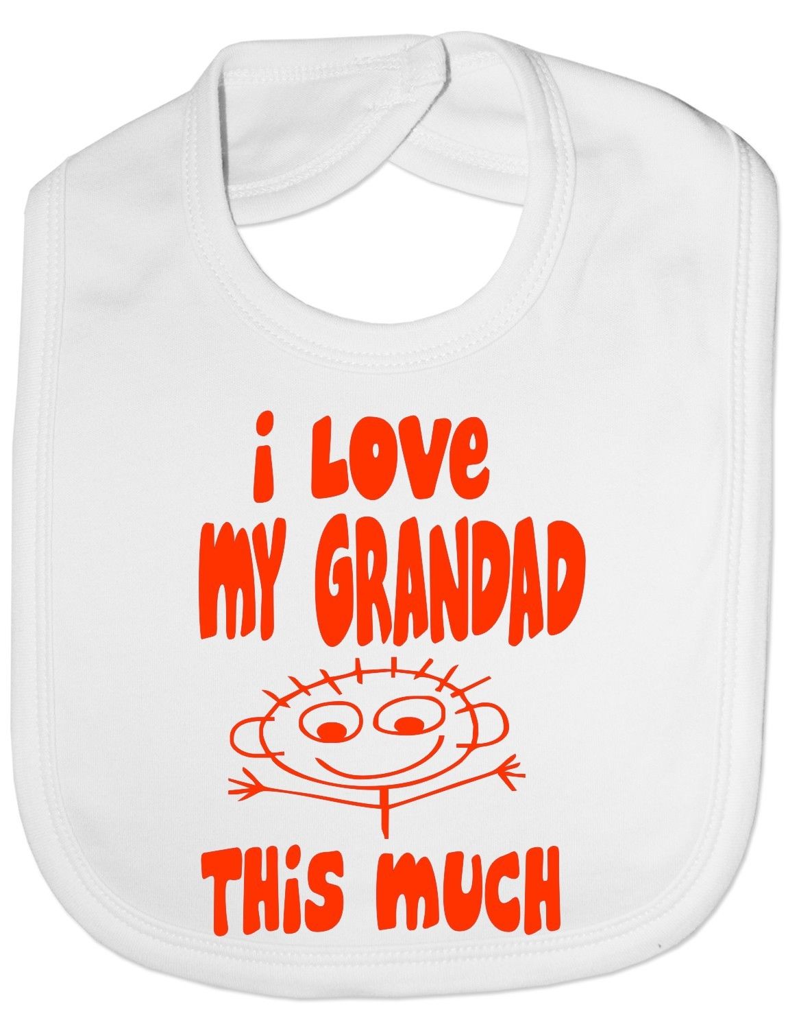 I Love My Grandad This Much Baby Bib